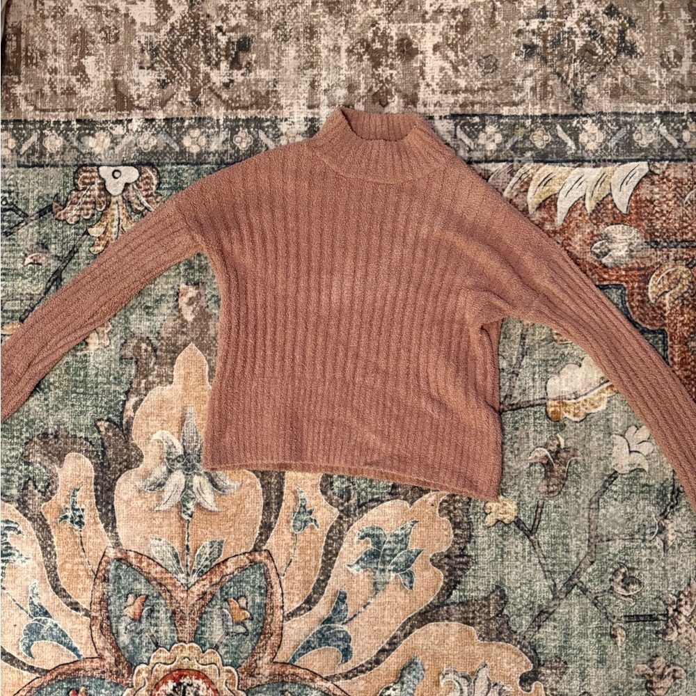 Sincerely Jules Ribbed Knit Sweater - Brown
